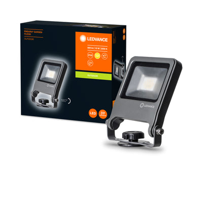 Ledvance ENDURA Garden Flood Spike LED Utomhuslampa 10W 3000K 800 lumen IP65 Mörkgrå