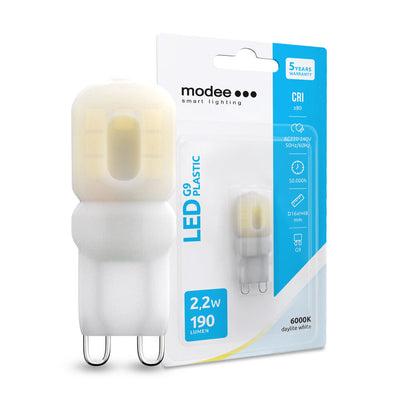 Aigostar LED G9 lamp 2.2W 190 lumen 6000K koud wit niet-dimbaar Ra80 IP20 CE RoHS