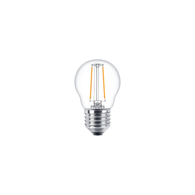 Philips CorePro LED P45 glödlampa E27 2W 2700K varmvit 250 lumen klar ej dimbar