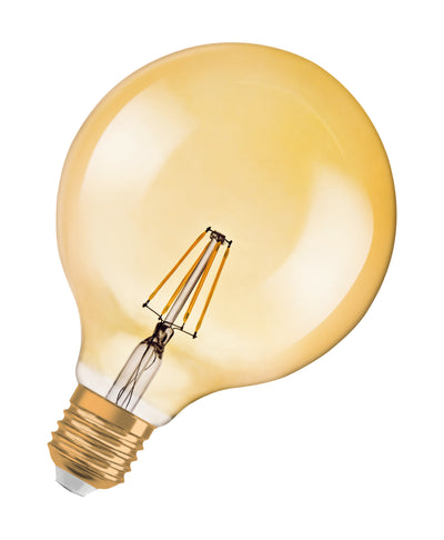 Ledvance Vintage 1906 LED Globo E27 Dimmerabile 6.5W 2400K Oro 725 lumen IP20 Finitura in vetro