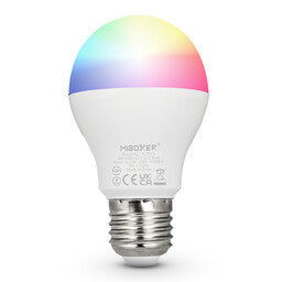 MIBOXER LED Lampa E27 6W RGB+CCT smart glödlampa med färgskiftande ljus och justerbart vitt för mångsidig användning
