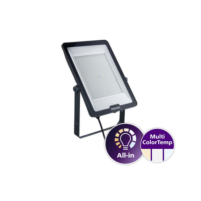 Philips BVP169 LED schijnwerper 200W 22000 lumen 3000K 4000K 6500K IP65 IK08 CRI 80 Grijs