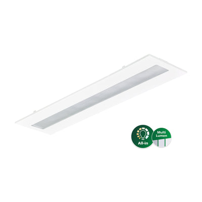 Philips CoreLine RC136B LED indbygget panel, 22W-31W DALI dæmpbar, 3100-4300 lumen, 4000K, 1197x297 Hvid