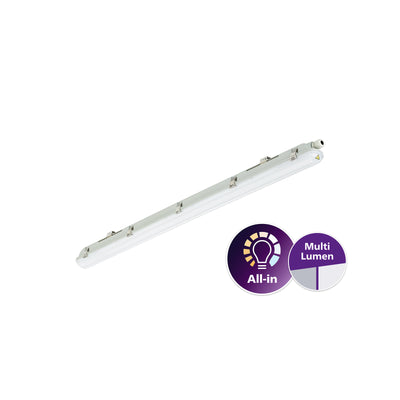Philips WT065C LED Feuchtraumleuchte IP65 IK08 23-42W 4000K 2900-4800 Lumen 1207mm grau