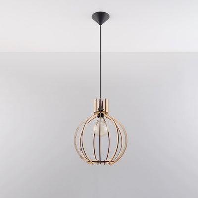 Sollux Lighting LED hanglamp met E27 fitting, 220-240V, mat gouden aluminium