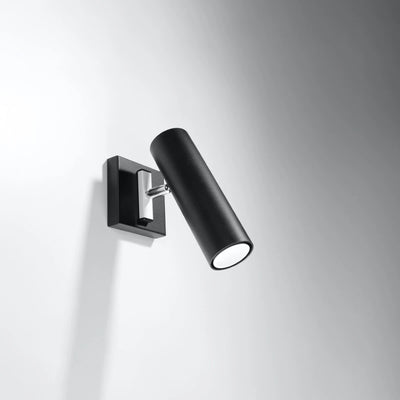 Sollux Lighting DIREZIONE LED wandlamp Zwart, Aluminium, IP20, 220-240V, 50W max, CRI 80, CE RoHS