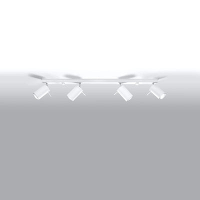 Sollux Lighting LED Deckenstrahler Weiß RING, 4xGU10, IP20, Aluminium, 220-240V, CE RoHS