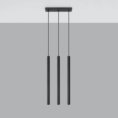 Sollux Lighting LED hanglamp Zwart PASTELO, 3x G9 fitting, IP20, Aluminium, 220-240V, CE RoHS