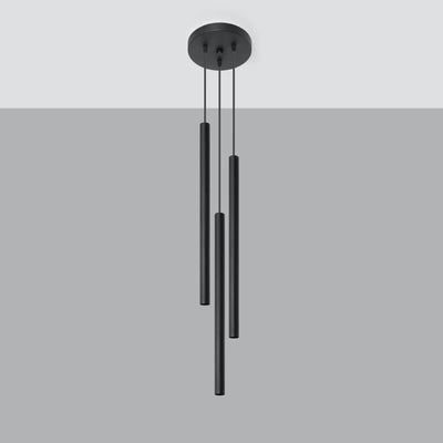 Sollux Lighting LED hanglamp Zwart PASTELO, 3xG9 fittingen, Aluminium, IP20, CE RoHS, 220-240V