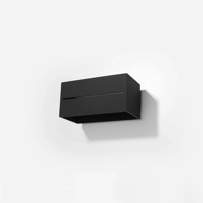 Sollux Lighting LOBO MAXI LED wandlamp Zwart, IP20, aluminium, 220-240V, max 50W, CRI 80, CE RoHS