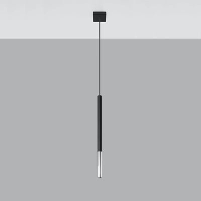 Sollux Lighting MOZAICA LED hanglamp Zwart Chroom, G9 fitting, IP20, 1000mm hoogte, CE gecertificeerd