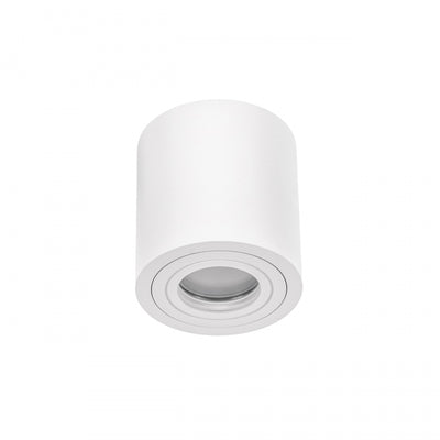 Spectrum CHLOE GU10 opbouw plafondarmatuur, Wit, IP65, Aluminium Glas, 250V, 90x97mm