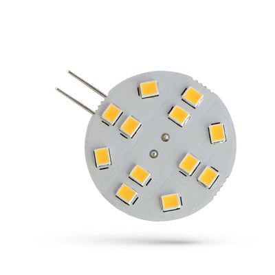 Spectrum LED G4 lamp 12V 2W 190 lumen Warm Wit 3000K 120° bundel CRI 80 niet-dimbaar 30mm