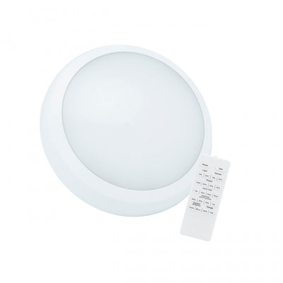 Spectrum NYMPHEA CITY PRO 2 LED plafondlamp 24W CCT 230V IP65 IK08 3500 lumen 120° Wit rond sensor