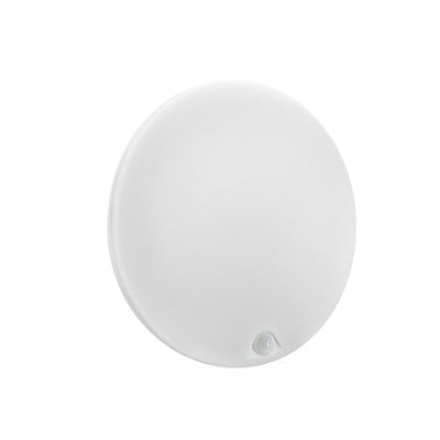 Spectrum NYMPHEA PROXI PIR LED Opbouwlamp 18W 4000K 2000 lumen IP54 Rond Wit 230V