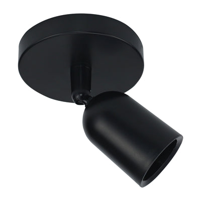 Spectrum SOLIS GU10 LED Aufbau-Spotleuchte Schwarz 230V IP20 120x145mm austauschbare Leuchtmittel geeignet