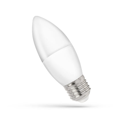 Spectrum LED kaarslamp C38 E27 8W 230V, 3000K warm wit, 710 lumen, 160° stralingshoek, 17000 uur levensduur