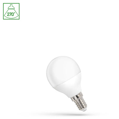 Spectrum LED G45 lamp E14 1W 230V 4000K neutraal met 90 lumen en 270° stralingshoek