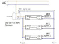 LCB 1-10V dimmer 800W met afstandsbediening voor LED-panelen, IP20, 220-240V AC