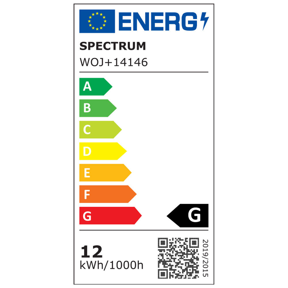Spectrum LED Spot GU10 AR111 12W 3000K Varm Hvid 800 lumen 20° lysstråle 230V ikke dæmpbar