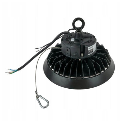 Tsong LED High Bay UFO 100W 15000 lumen 1-10V dimbar 3000K CRI 80 Philips Chip IP20 CE RoHS Svart