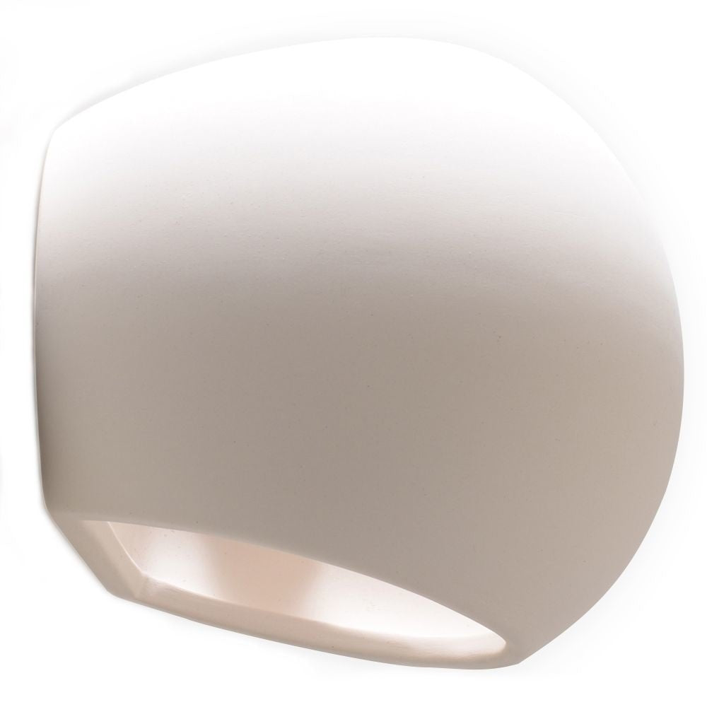 Sollux Lighting keramische wandlamp globe wit E27 fitting 60W LED compatibel