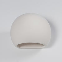 Sollux Lighting keramische wandlamp globe wit E27 fitting 60W LED compatibel