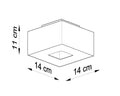 Plafondspot MONO 1 wit