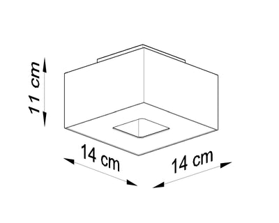 Plafondspot MONO 1 wit