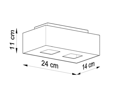Plafondspot MONO 2 wit