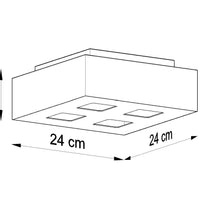 Plafondspot MONO 4 wit