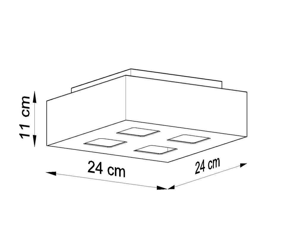 Plafondspot MONO 4 zwart