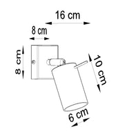 Wandlamp RING wit