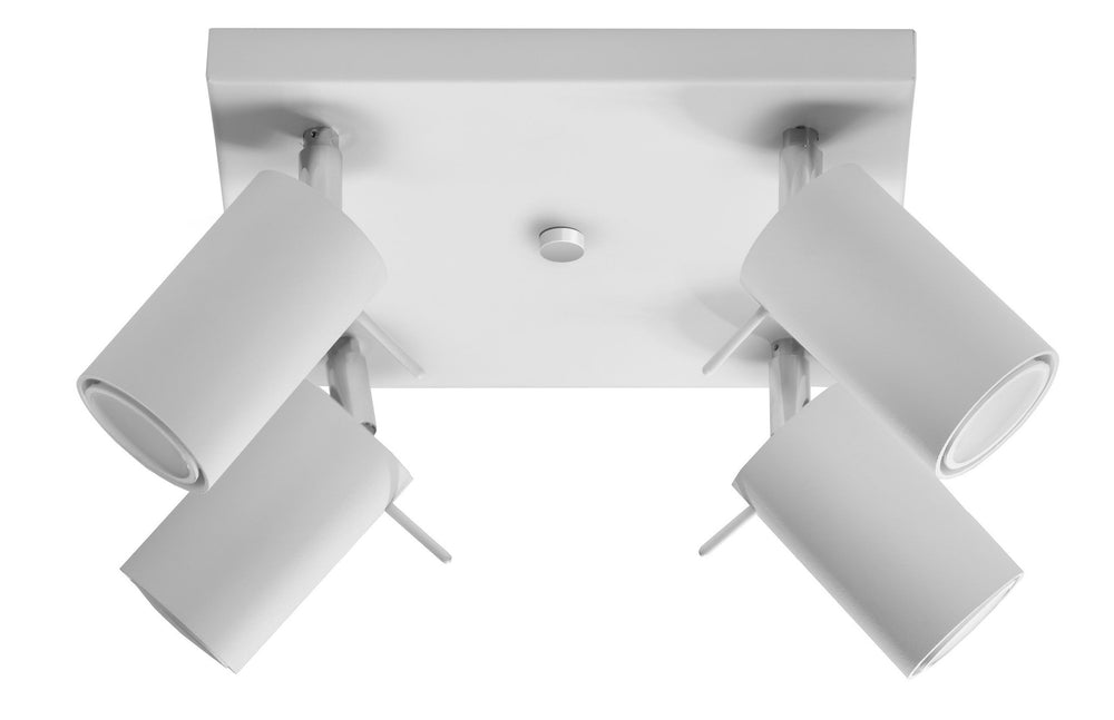 LED Plafondspot wit RING - 4 x GU10 aansluiting