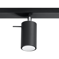 LED Plafondspot zwart RING - 3 x GU10 aansluiting