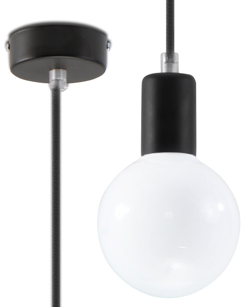 Hanglamp EDISON zwart