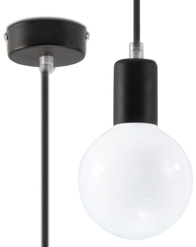 Hanglamp EDISON zwart