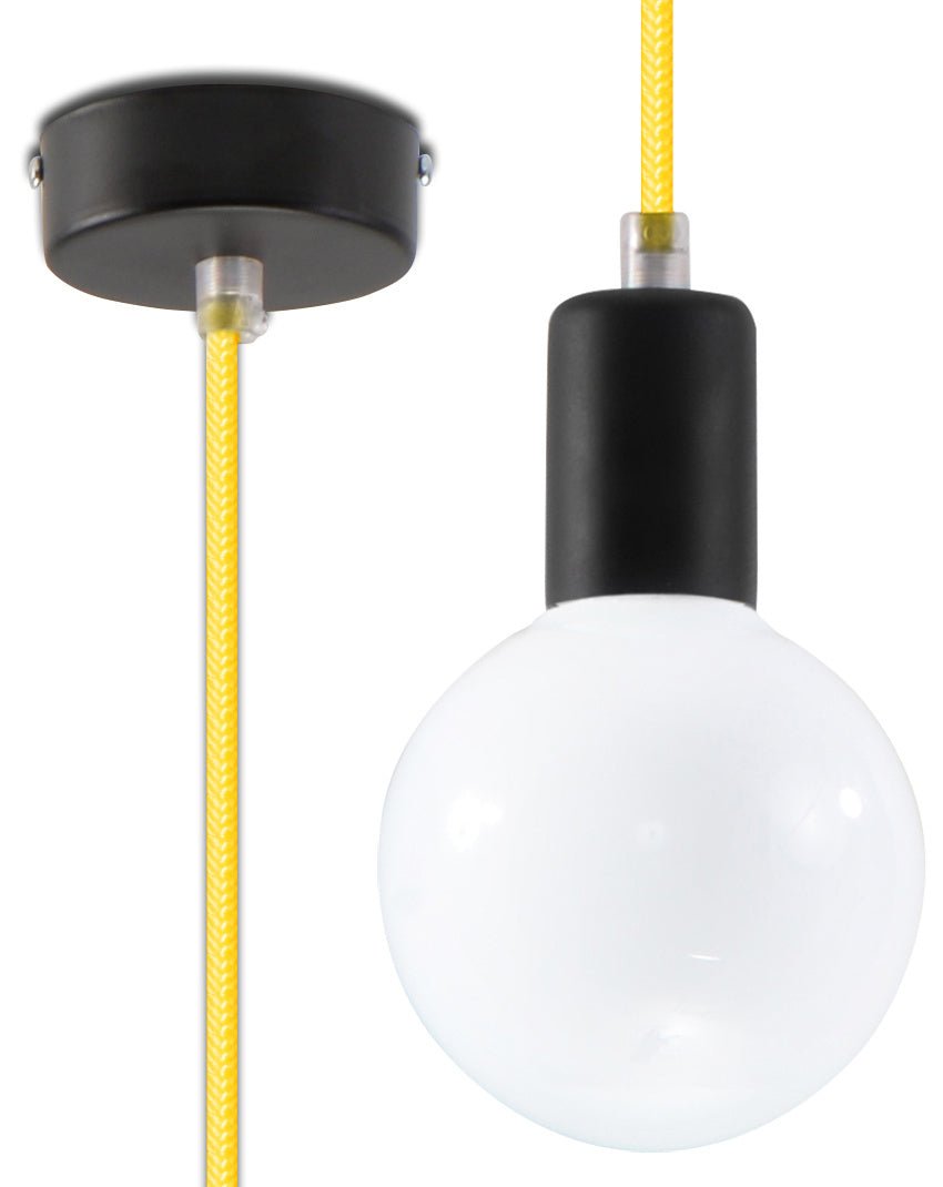 Hanglamp EDISON geel