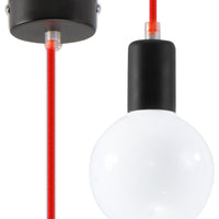 Hanglamp EDISON rood