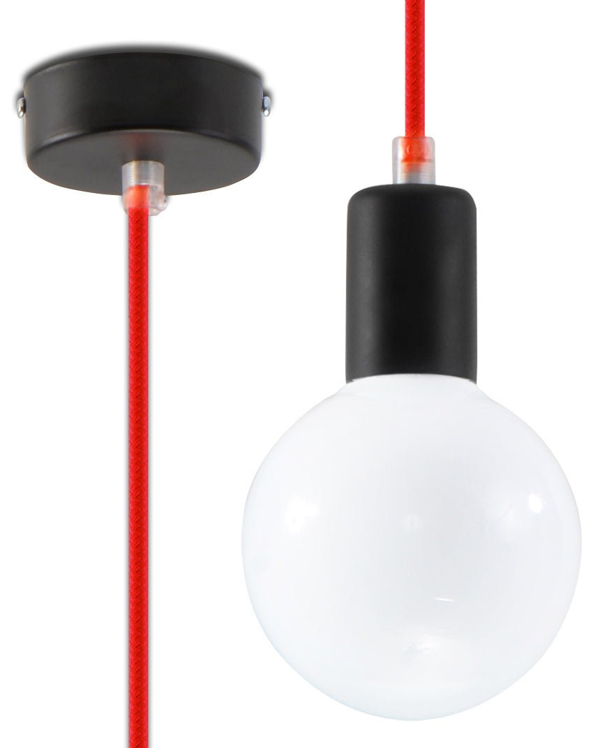 Hanglamp EDISON rood