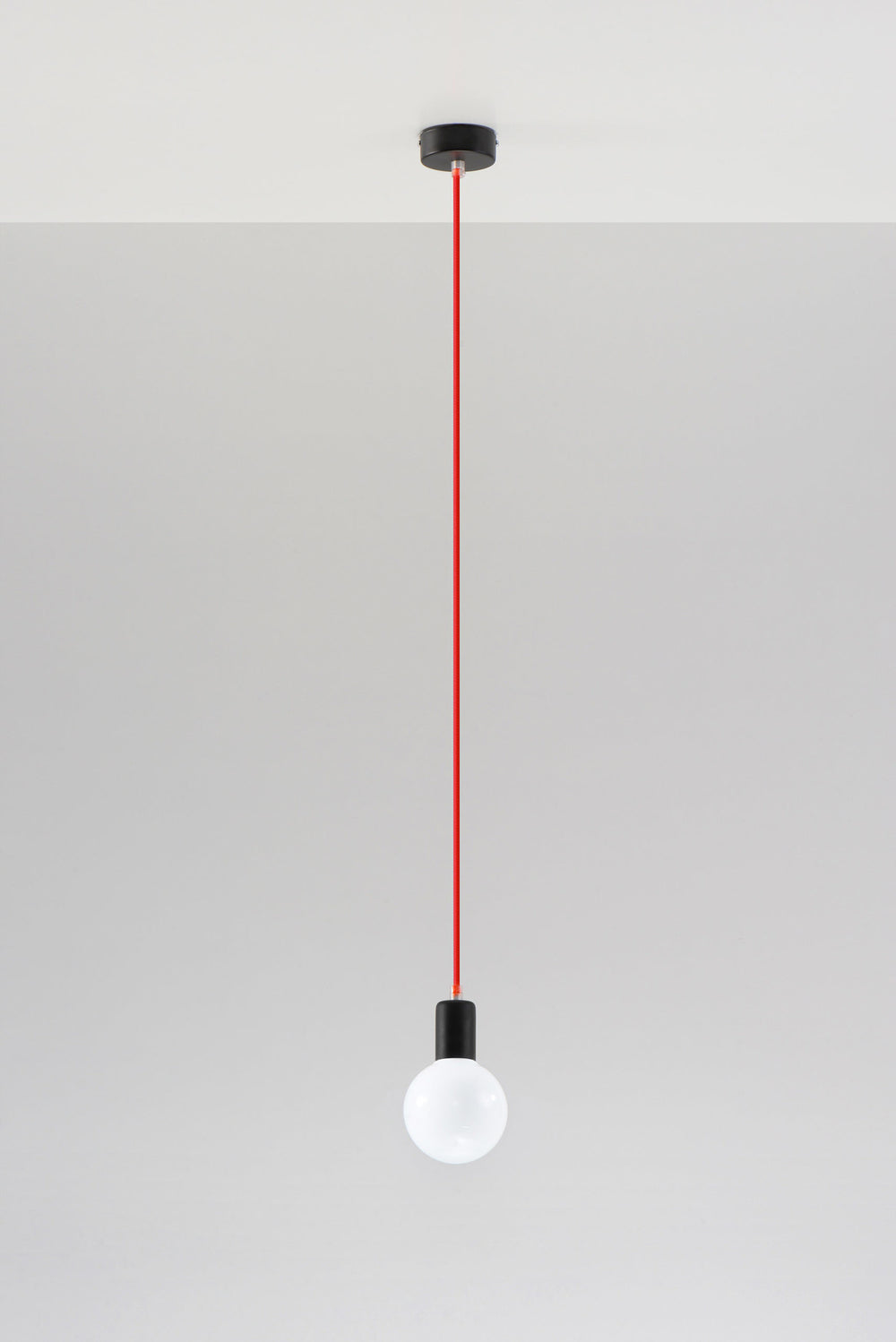 Hanglamp EDISON rood