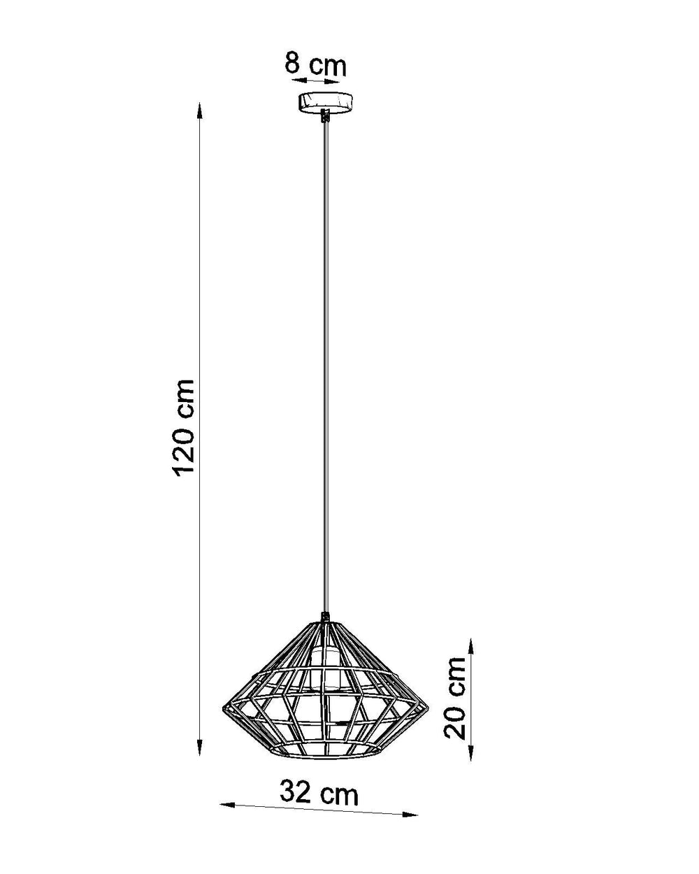 Hanglamp UMBERTO zwart