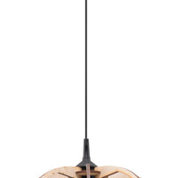 LED Hanglamp hout MANDELINO - 1 x E27 aansluiting 