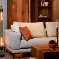 Lucide CALIXT floor lamp, 2xE27 sockets, 220-240V, dimmable, Black metal, modern design, IP20, 1300mm height