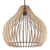LED Hanglamp hout APRILLA - 1 x E27 aansluiting 