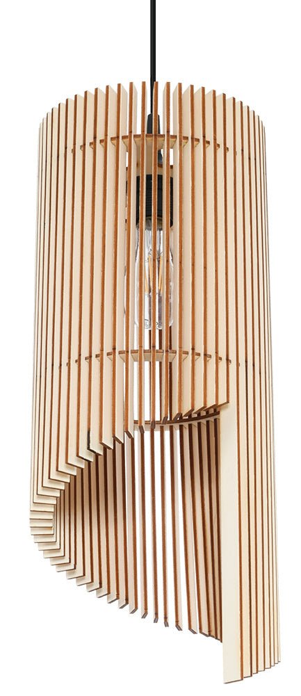 LED Hanglamp hout ALEXIA - 1 x E27 aansluiting 