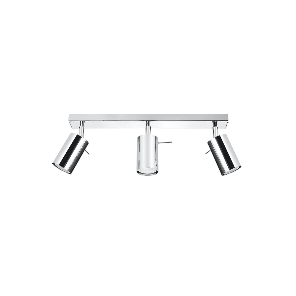 LED Plafondspot chrome RING - 3 x GU10 aansluiting