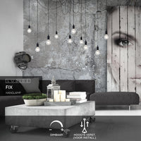 Lucide FIX lampada a sospensione multipla, 10x portalampade E27, struttura in metallo nero, altezza regolabile, lampada da soffitto moderna