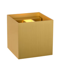 Lucide XIO lampada da parete LED dimmerabile G9 1x4W 2700K fascio regolabile IP20 Ottone Oro Opaco