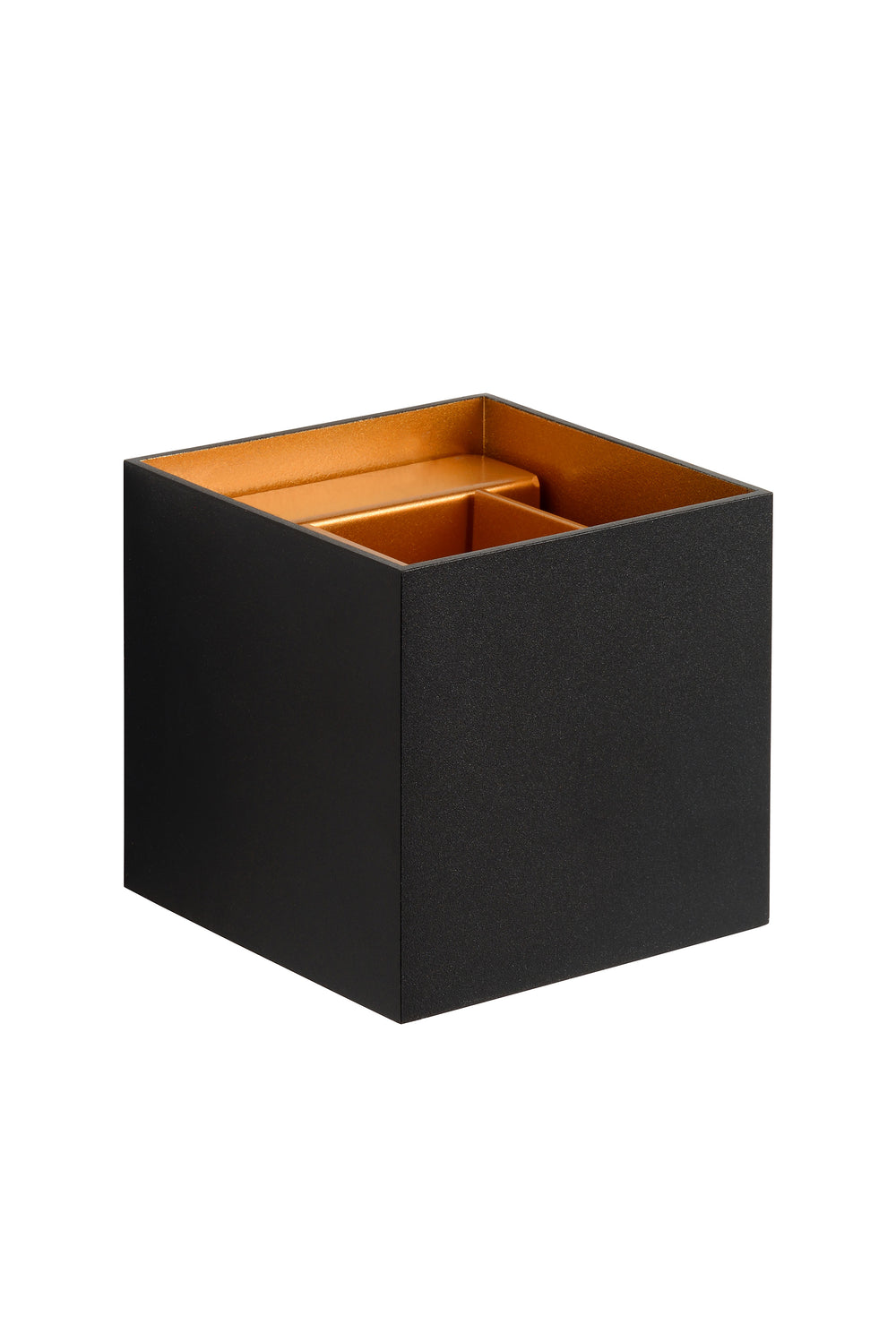 Lucide XIO LED Wandleuchte dimmbar G9 1x4W 2700K verstellbarer Abstrahlwinkel Schwarz modernes quadratisches Design